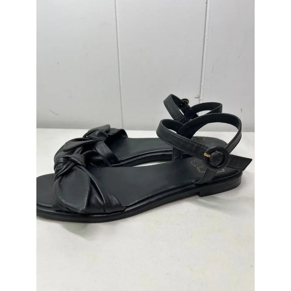 Ted Baker London Halah Sandals in black. Women's Size 39.5 or US 9.5